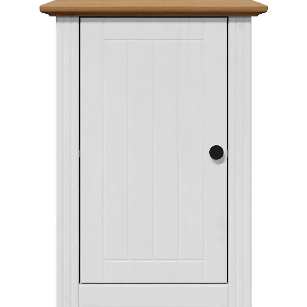 Vidaxl Armoire murale de salle de bain BODO blanc et marron 44x30x60cm