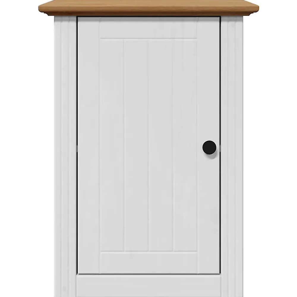 Vidaxl Armoire murale de salle de bain BODO blanc et marron 44x30x60cm