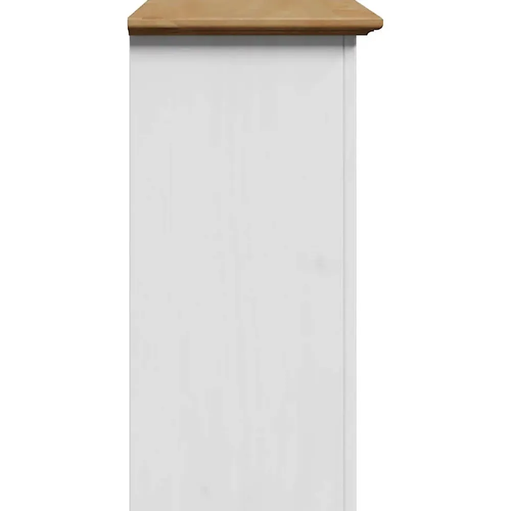 Vidaxl Armoire murale de salle de bain BODO blanc et marron 44x30x60cm