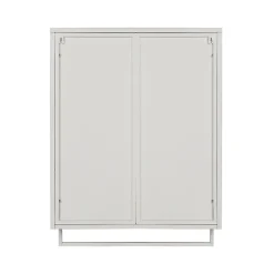 Armoire De Salle De Bains|Okwish Armoire Murale Moderne avec Portes Vitrées et Porte-Serviettes, Meuble Mural avec Étagères - 60x23x78 cm - Blanc, Verre+Métal
