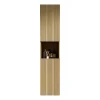 ProximaX Armoire murale salle de bain 160 cm, meuble étroit avec 2 portes et 1 compartiment ouvert, finition bois Corolla