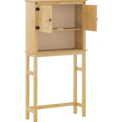 Meuble Wc|Vidaxl Armoire pour machine à laver salle de bain Corona pin massif