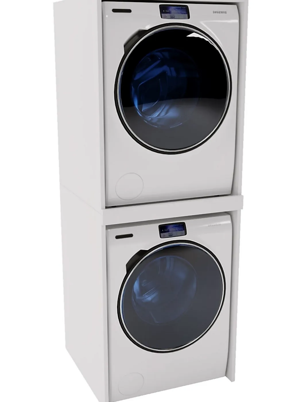 Rangement Buanderie|Raumhirsch Furniture Armoire pour machine à laver et sèche-linge RAUMHIRSCH Meuble compact pour laverie