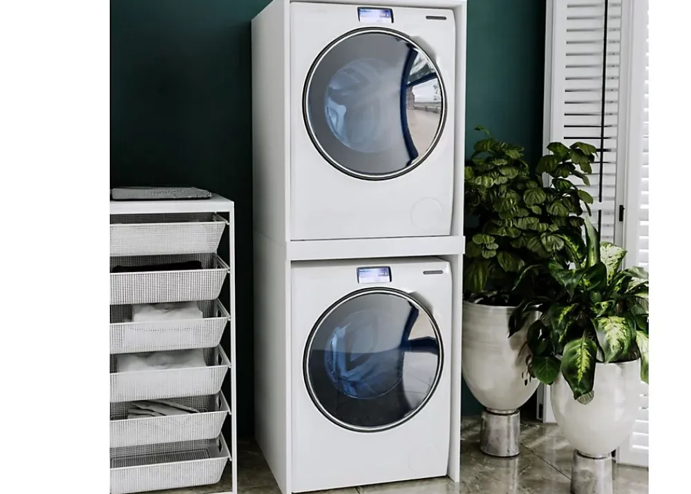 Rangement Buanderie|Raumhirsch Furniture Armoire pour machine à laver et sèche-linge RAUMHIRSCH Meuble compact pour laverie
