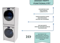 Rangement Buanderie|Raumhirsch Furniture Armoire pour machine à laver et sèche-linge RAUMHIRSCH Meuble compact pour laverie