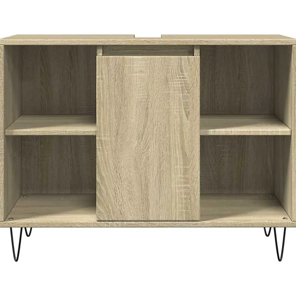 Meuble Wc|Vidaxl Armoire salle de bain chêne sonoma 80x33x60cm bois d'ingénierie