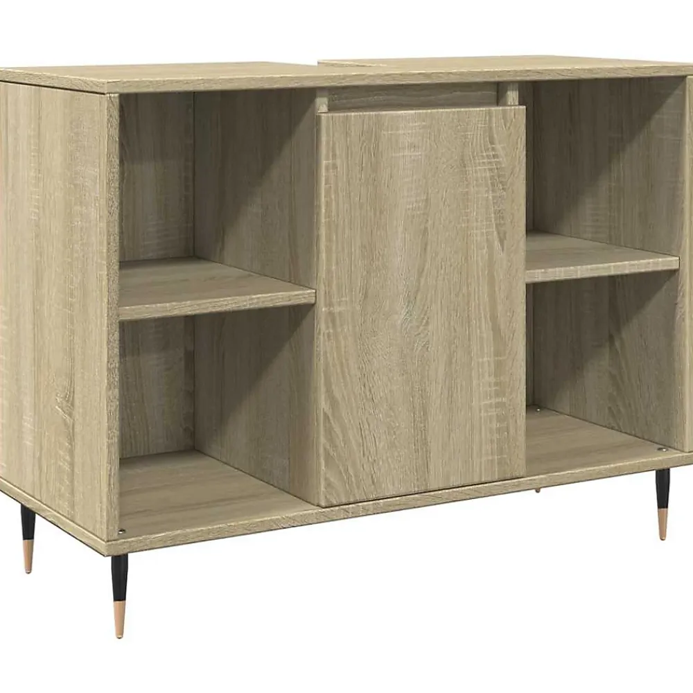 Meuble Wc|Vidaxl Armoire salle de bain chêne sonoma 80x33x60cm bois d'ingénierie