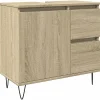 Vidaxl Armoire salle de bain chêne sonoma 65x33x60 cm