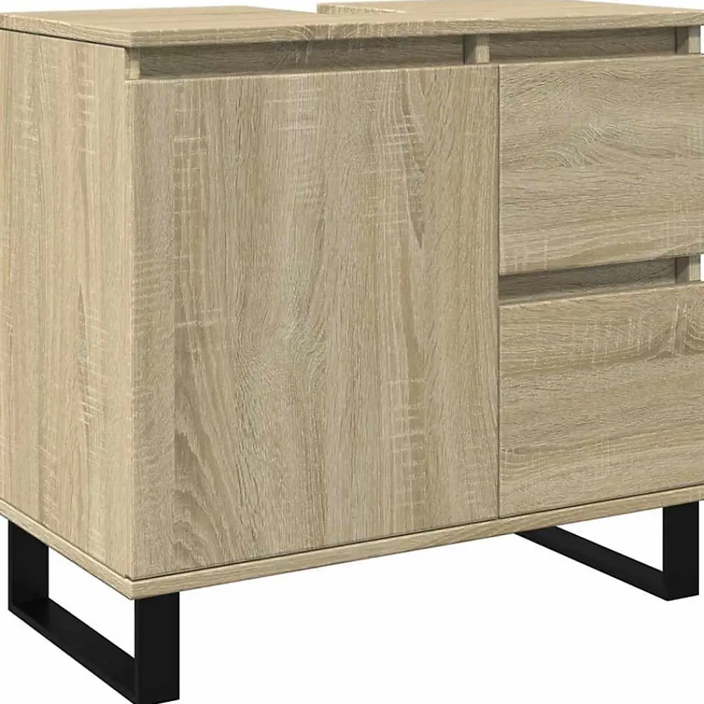 Meuble Wc|Vidaxl Armoire salle de bain chêne sonoma 65x33x60 cm