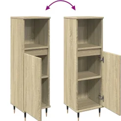 Vidaxl Armoire salle de bain chêne sonoma 30x30x100 cm