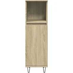 Meuble Wc|Vidaxl Armoire salle de bain chêne sonoma 30x30x100 cm