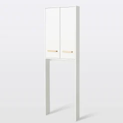 Meuble Wc|GoodHome Armoire WC Ladoga blanc L. 60 x H. 190 x P. 15 cm