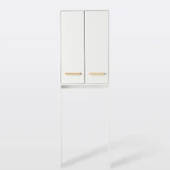 Meuble Wc|GoodHome Armoire WC Ladoga blanc L. 60 x H. 190 x P. 15 cm
