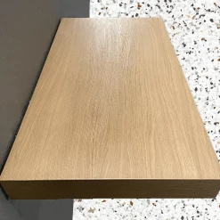 Lave-Mains|Byca AVA - Plan de Salle de bain 90cm en Chêne Naturel Épaisseur 9cm + Fixations - Plan Vasque et Meuble Évier