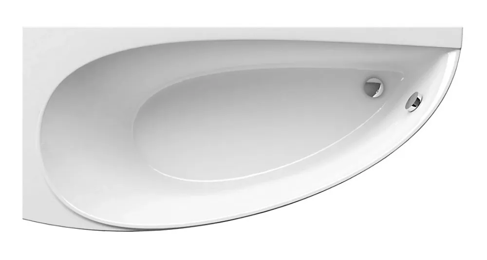 Baignoire D'Angle|Ravak Avocado Ensemble Baignoire d'angle gain de place, orientation gauche 150 x 75 cm en acrylique, Blanc + Tablier 150 cm + Pieds