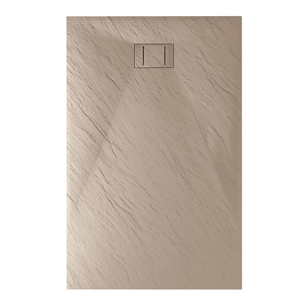 Bac à douche 70x120x2,6 CM Rectangulaire Tortourelle Effet Pierre mod. Blend