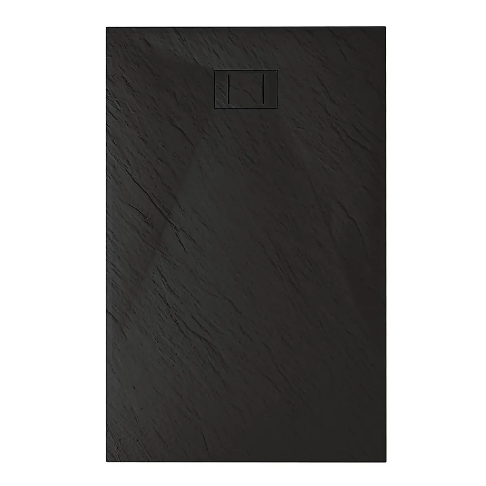 Bac à douche 70x150x2,6 CM Rectangulaire Anthracite Effet Pierre mod. Blend