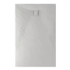 Bac à douche 80x100x2,6 CM Rectangulaire Blanc Effet Pierre mod. Blend