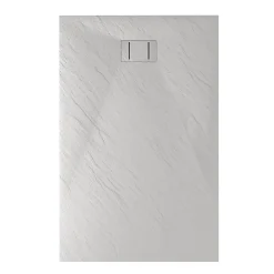 Receveur De Douche| Bac à douche 80x150x2,6 CM Rectangulaire Blanc Effet Pierre mod. Blend