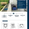 Watermatic Bac à graisse à poser avec débourbeur ÉCO-Graisse adapté aux food-trucks éviers ou lave vaisselles