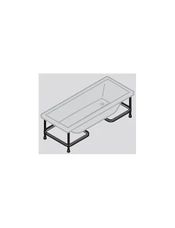 Novellini Baignoire à encastrer Calos 2.0 (avec pieds inclus) - Dimensions: 170 x 75 x 58 - 200 litres