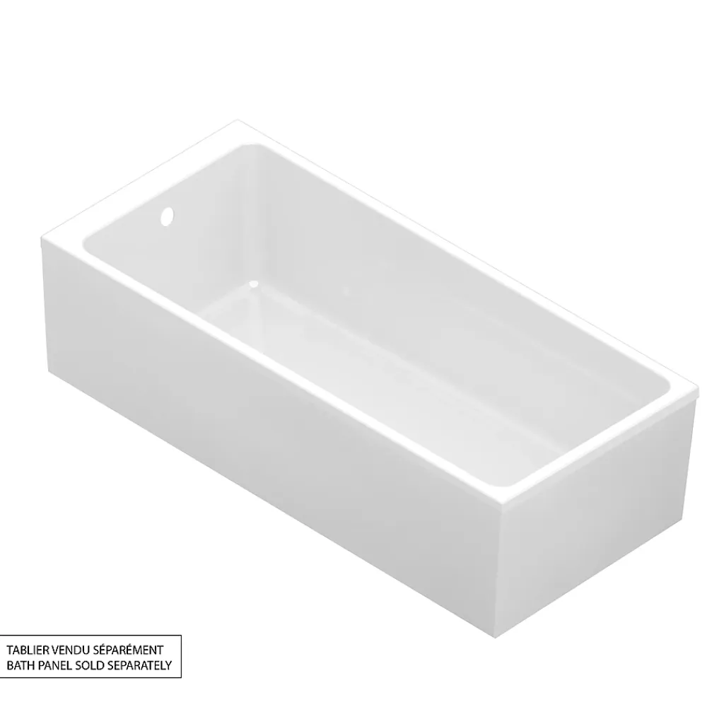 GoodHome Baignoire 170 x 75 cm Teesta