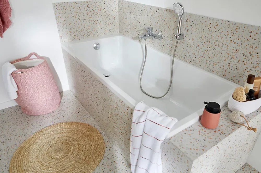 GoodHome Baignoire 170 x 75 cm Teesta