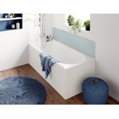 Baignoire Droite|GoodHome Baignoire 170 x 70 cm Cavally