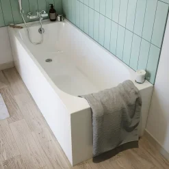 Baignoire Droite|GoodHome Baignoire 170 x 70 cm Cavally
