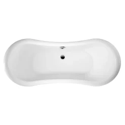 Rogier & Mothes Baignoire ancienne retro sur pieds DARLINGTON Blanche 175 cm Pieds de Lion Noirs
