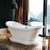 Rogier & Mothes Baignoire ancienne retro sur socle DARLINGTON Blanche 175 cm