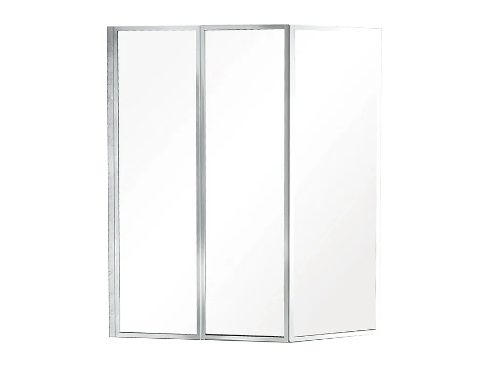 Baignoire D'Angle|Badland Baignoire asymétrique 150 x 75 Gauche INTEGRA acrylique blanc, sans Habillage + Écran + Pieds + Vidage à chromé