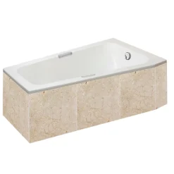 Baignoire Asymétrique|Valentin Baignoire asymétrique angle droit Chaloop L.160 x l.90 cm sans tablier