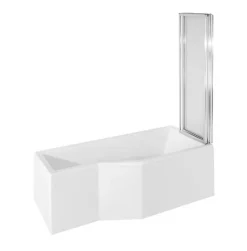 Baignoire Asymétrique|Azura Home Design Baignoire asymétrique INTEGRA 75 cm + pare baignoire - Droit - 170cm