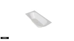 Besco Baignoire Asymétrique sans Tablier - 150 x 75 cm - AVITA SANS TABLIER - GAUCHE - 1 REPOSE-TÊTE OFFERT