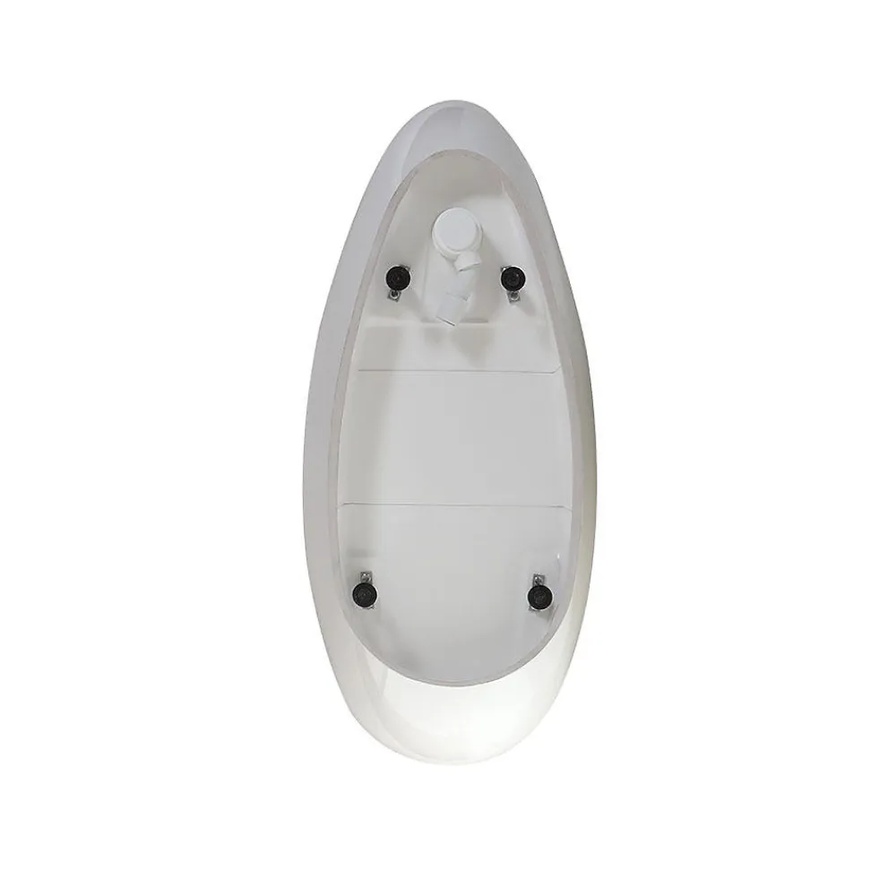 Baignoire Îlot|Kiamami Valentina Baignoire Autoportante Design 150X70x56 Cm En Marbre Blanc Rachele Par