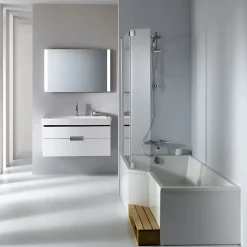 Jacob Delafon Baignoire bain douche 180 x 90 cm Neo blanc brillant gauche