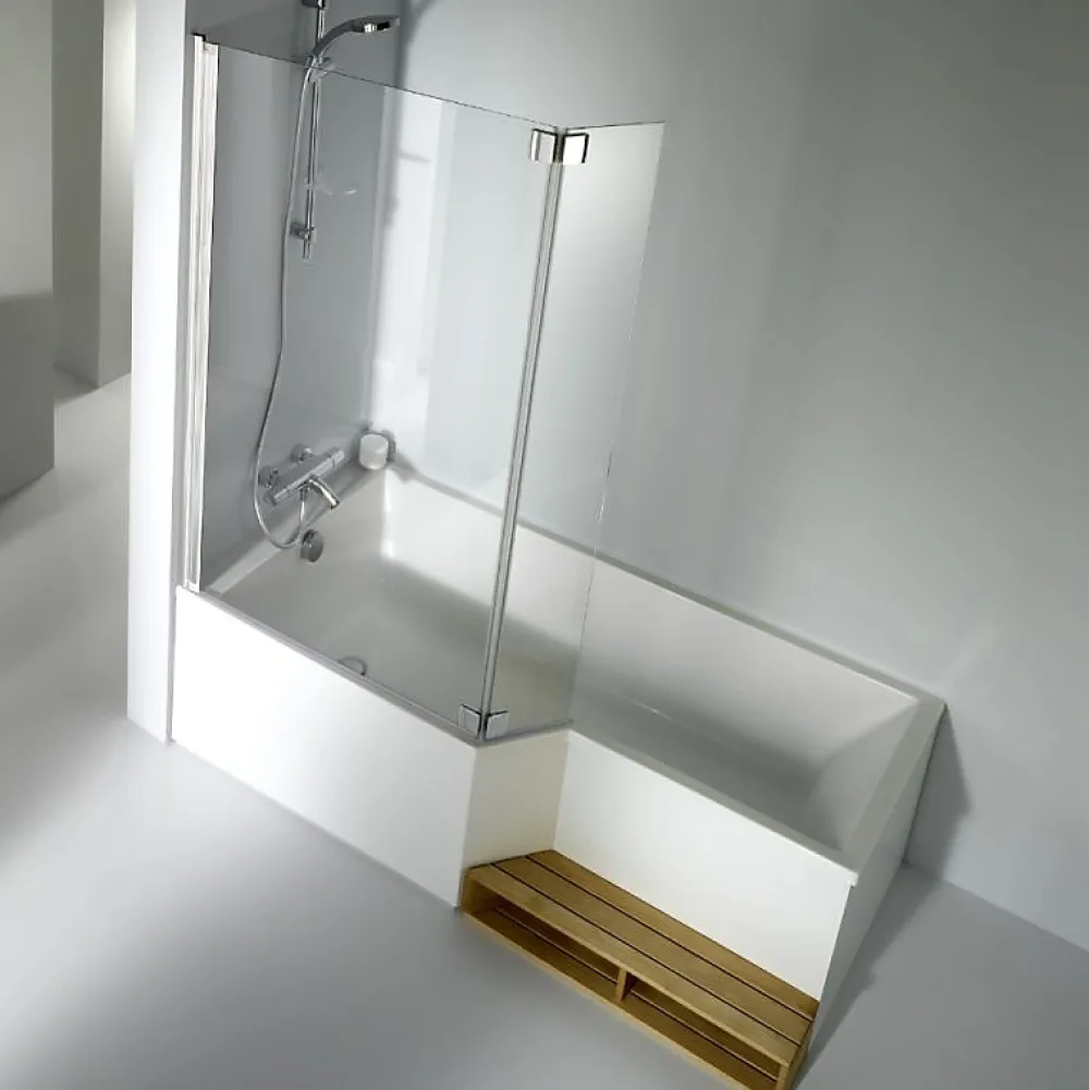 Baignoire Droite|Jacob Delafon Baignoire bain douche 150 x 80 cm Neo blanc brillant gauche