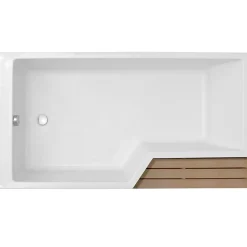Baignoire Droite|Jacob Delafon Baignoire bain douche 150 x 80 cm Neo blanc mat gauche