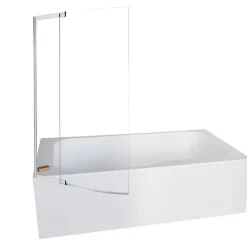 Jacob Delafon Baignoire bain douche Malice antidérapante + tablier niche + pare bain 170 x 90 gauche