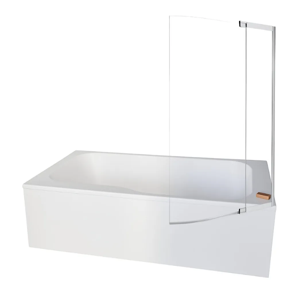 Jacob Delafon Baignoire bain douche Malice antidérapante + pare bain 160 x 85, version droite