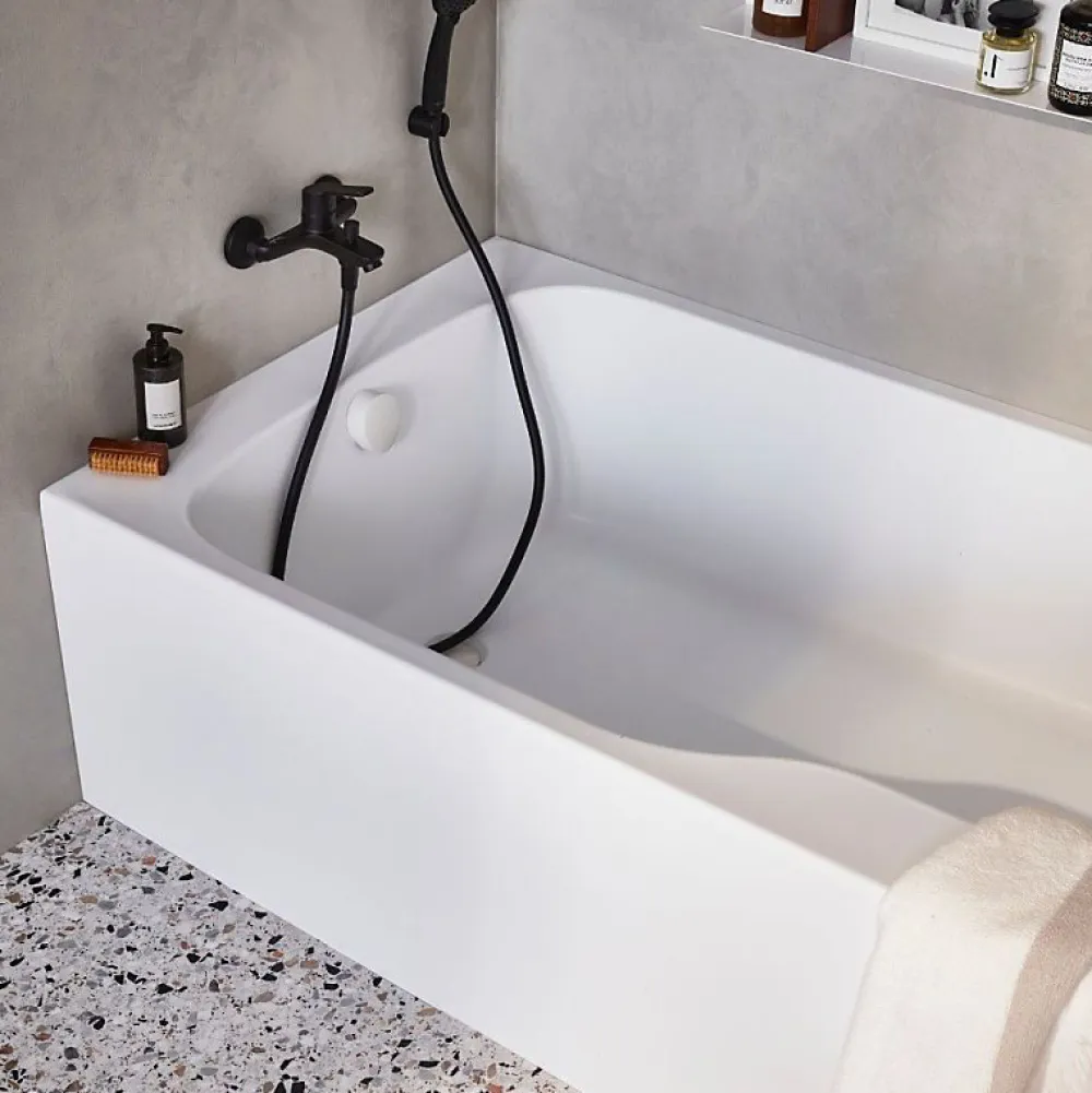 Baignoire Droite|Jacob Delafon Baignoire bain douche Malice antidérapante + pare bain 170 x 90, version gauche