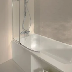Jacob Delafon Baignoire bain douche Malice + nettoyant 170 x 90, version gauche