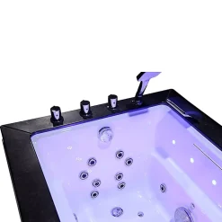 Archipel Baignoire balneo LORD SOLO MAX BLACK 1 place 180X90 - GAUCHE