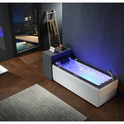 Archipel Baignoire balneo LORD SOLO BLACK 1 place 170x75 - DROITE
