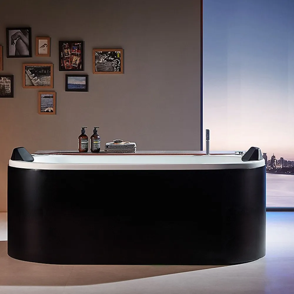 Baignoire Balnéo|Archipel Baignoire balneo NEO BLACK 1 place 180x86