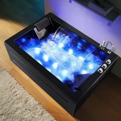 Archipel Baignoire balneo NIAGARA DUO BLACK 2 places -180x126