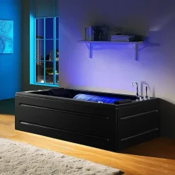 Archipel Baignoire balneo NIAGARA DUO BLACK 2 places -180x126