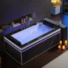 Archipel Baignoire balneo Thérapeutique ALTESS BLACK 170 2 places - 170x86