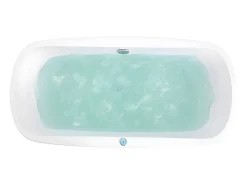 Vente-unique Baignoire balnéo à leds SIRGAO - 1 place - 155L - 150x75 cm - Blanche